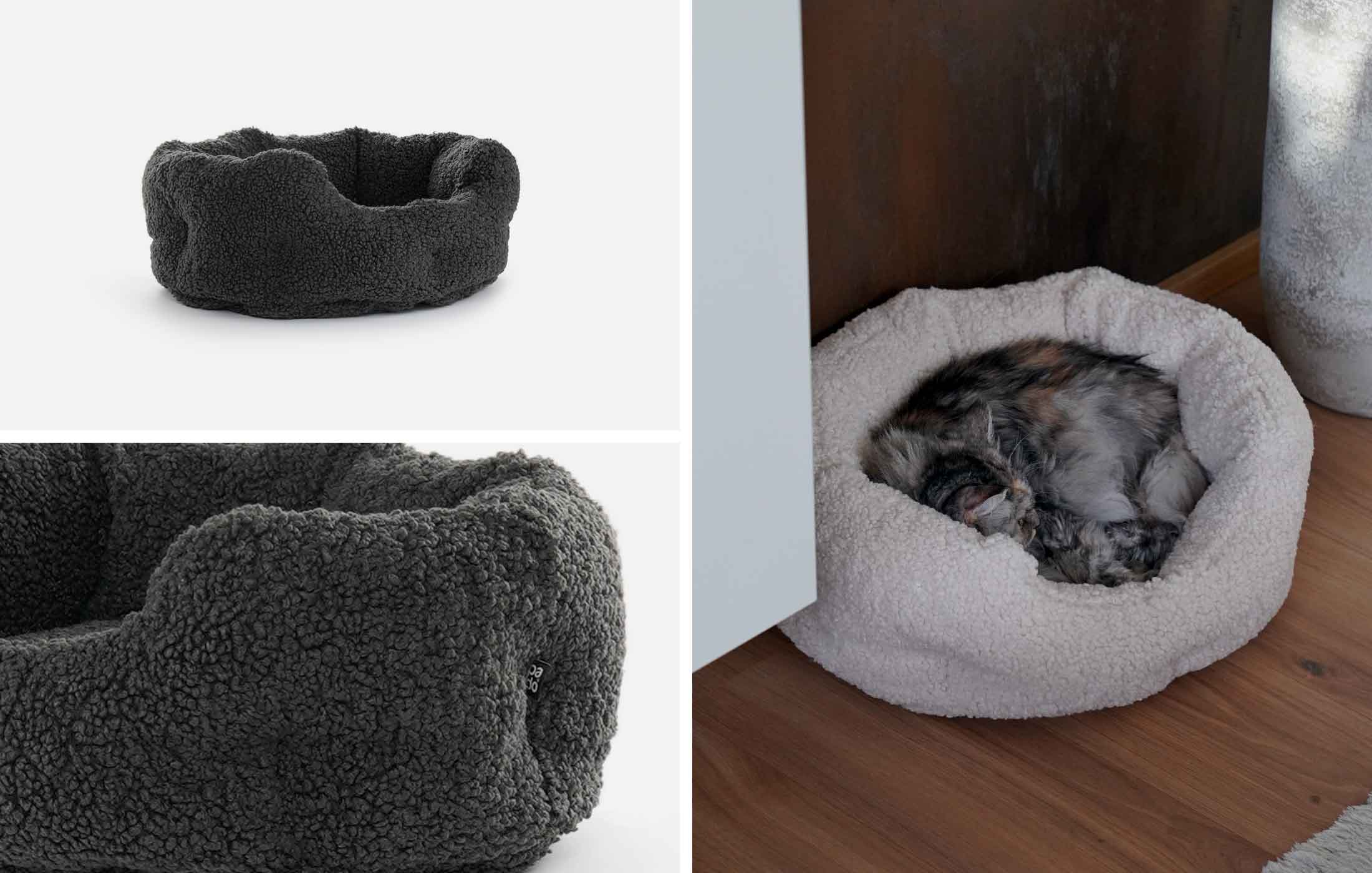 mypado Katzenbett Camino anthrazit schaffell