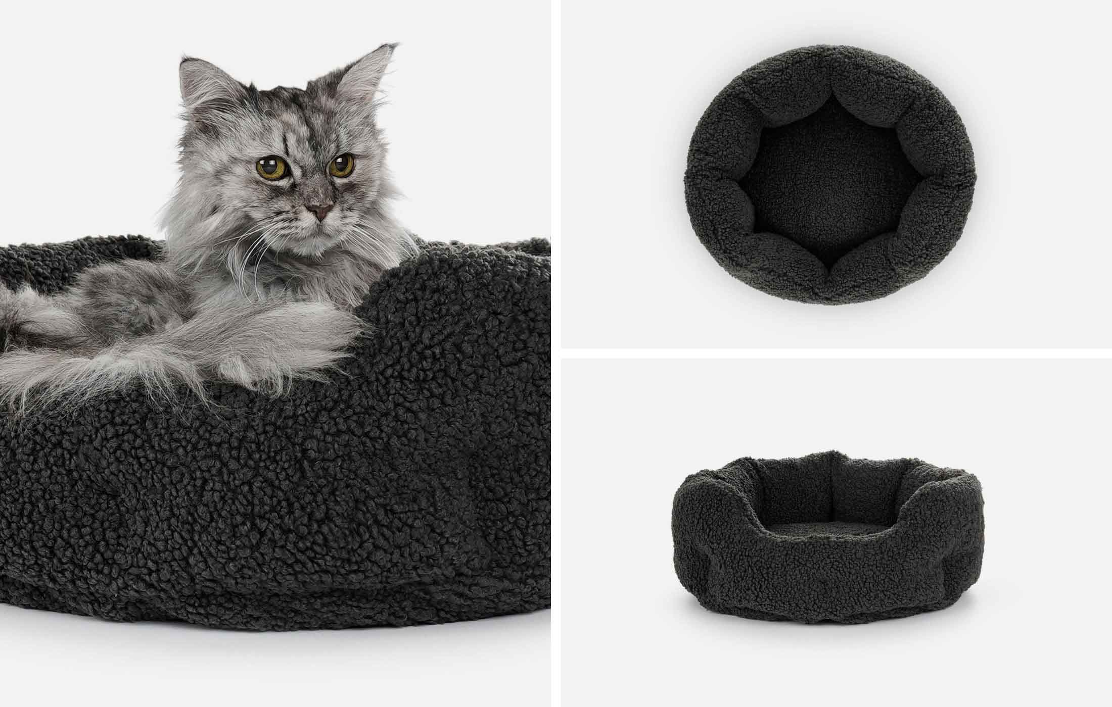 mypado Katzenbett Camino anthrazit schaffell