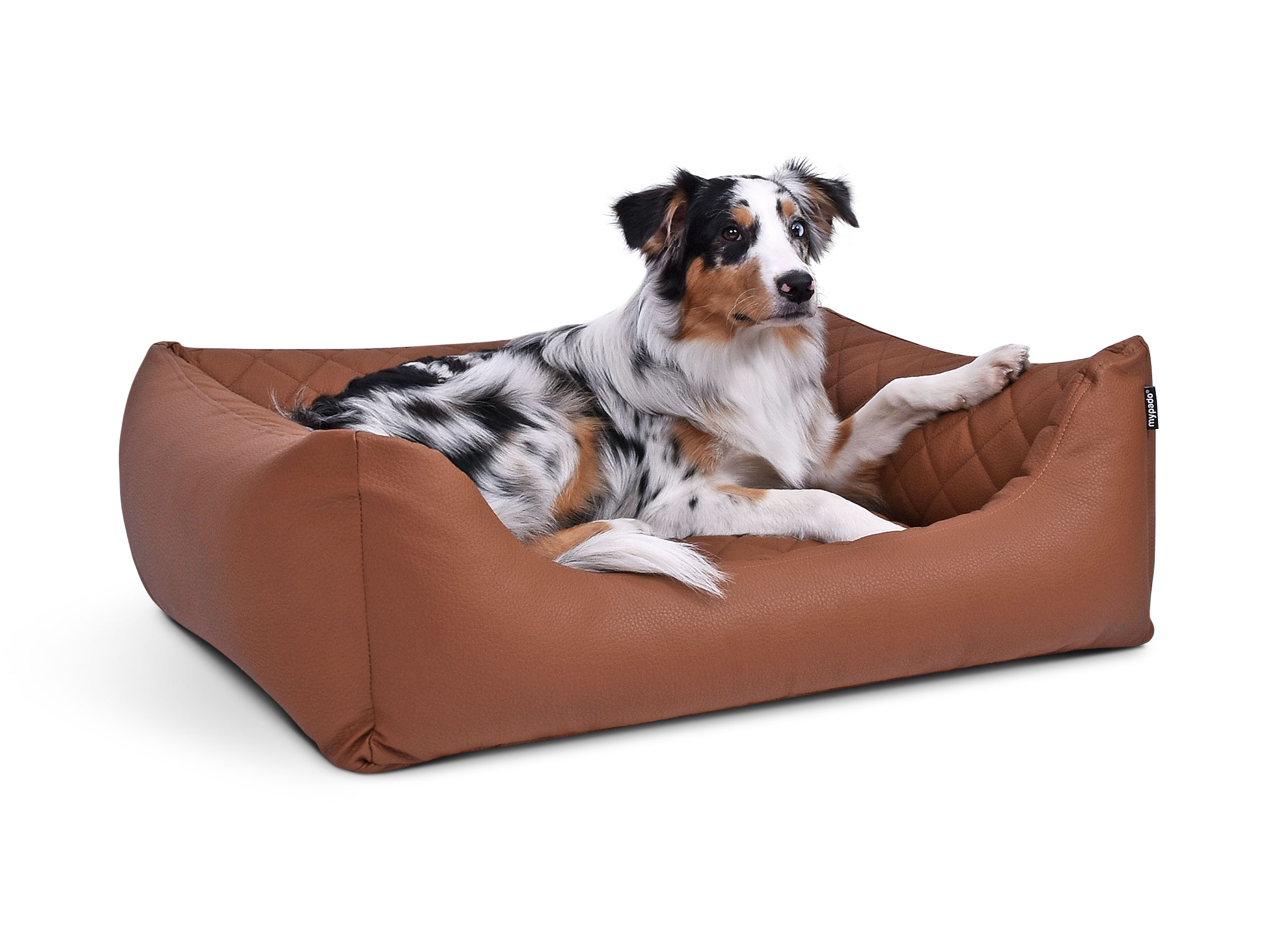 mypado World Kunstleder-Premium gesteppt Hundebett