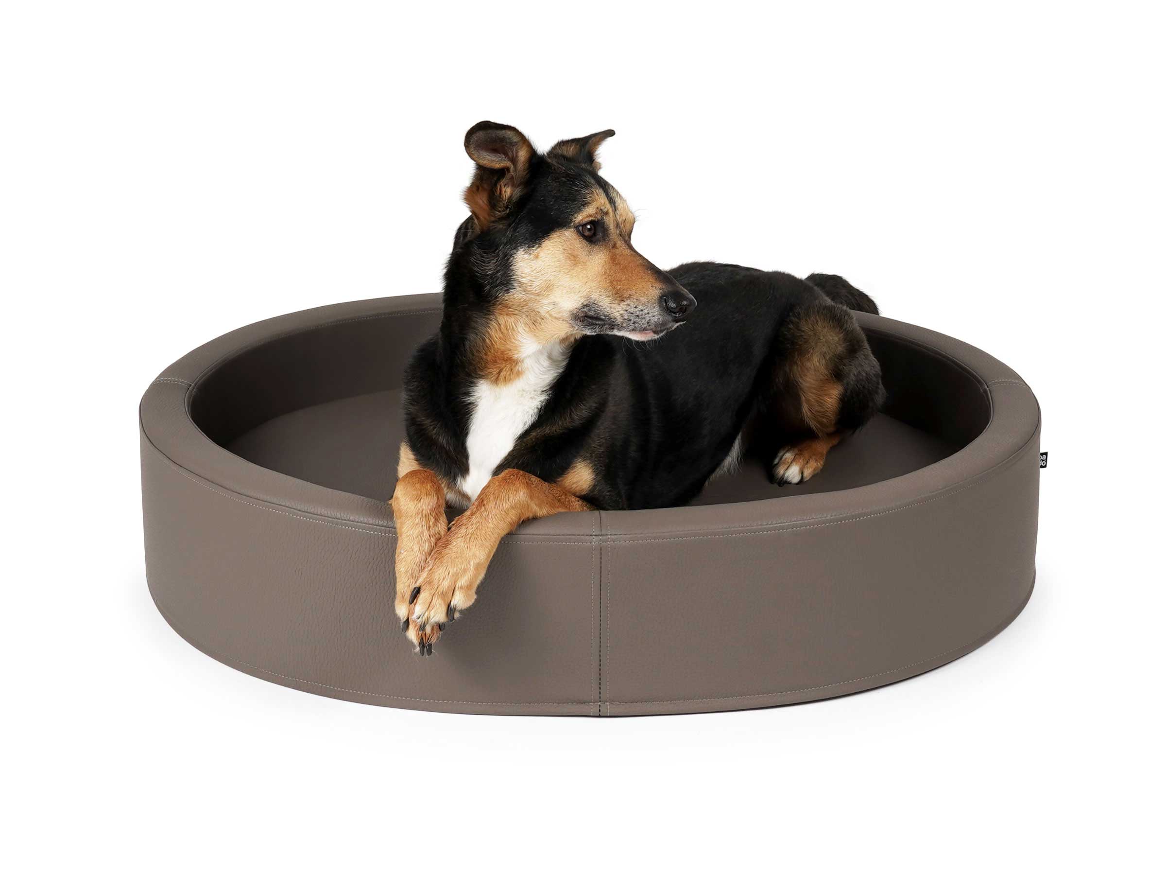 mypado London Imitation Leather Premium Dog Bed