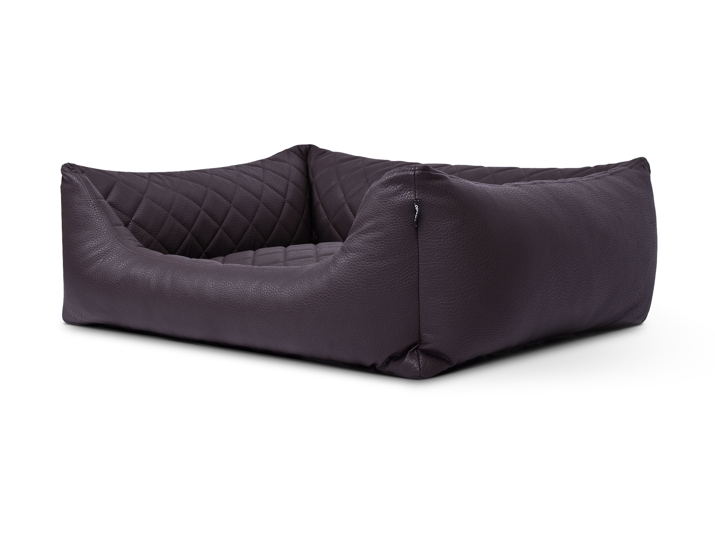 mypado World Lit pour chien matelassé de qualité supérieure en similicuir