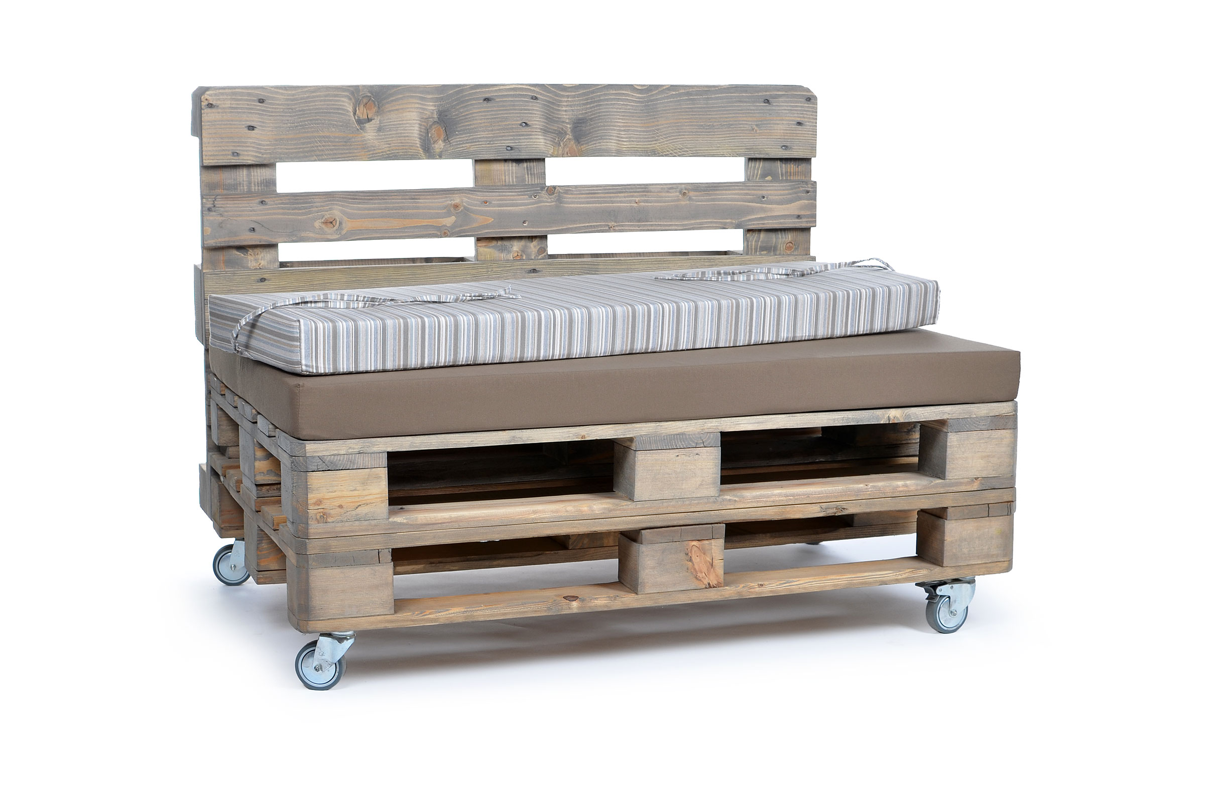 Replacement cover for mypado Pallet Cushion Sun Uni & Stripes