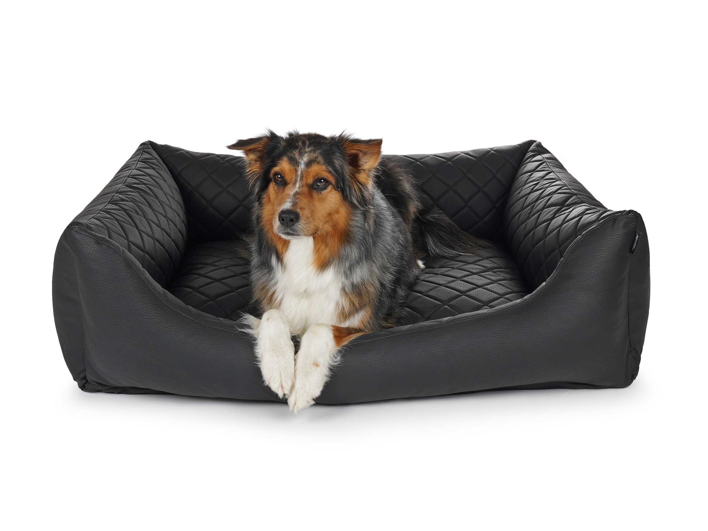 mypado World Kunstleder-Premium gesteppt Hundebett